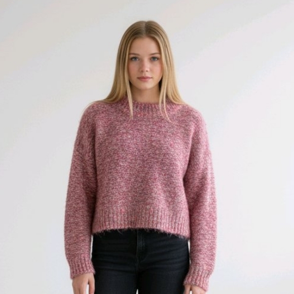 FP Movement by Free People Sweaters - FP Movement by Free People Marled Pink Sweater